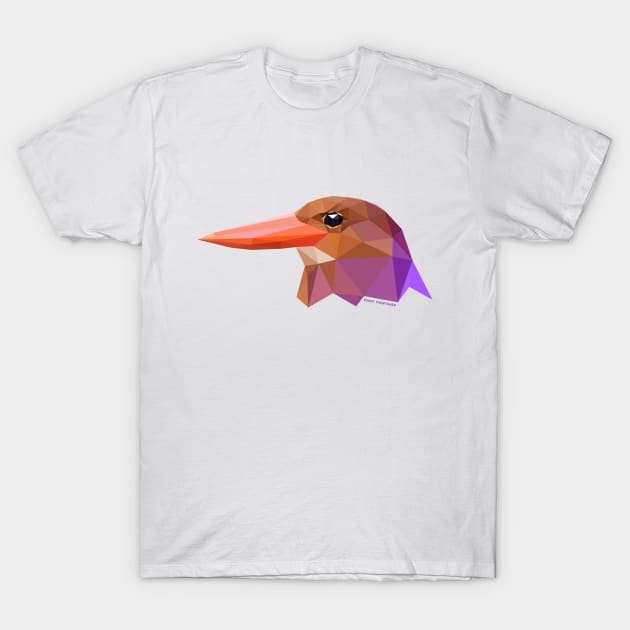 Ruddy Kingfisher T-Shirt by GeometricWildlife